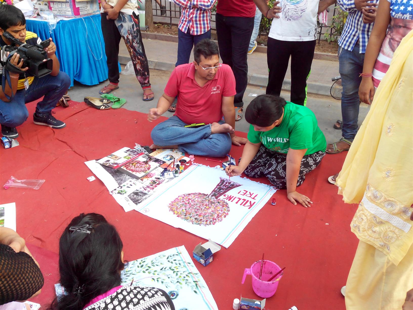 Drawing competition organized on environmental themes